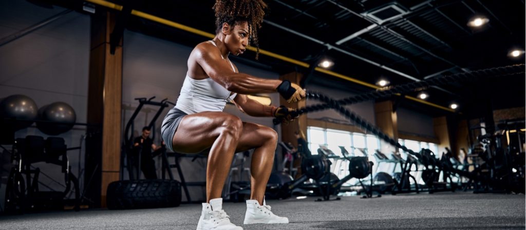 Woman working out